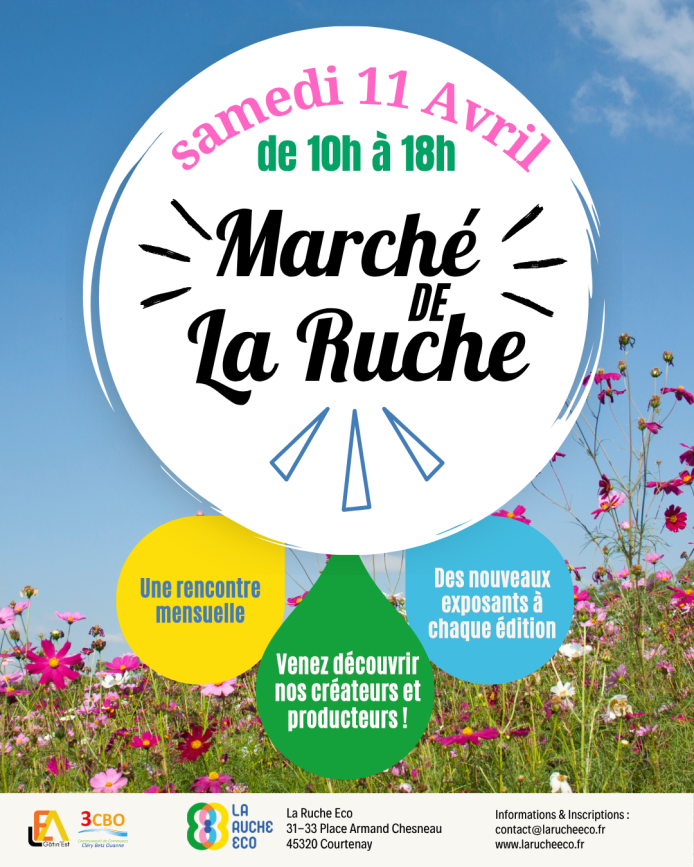 Marché mensuel de la Ruche Eco (Publication Facebook)